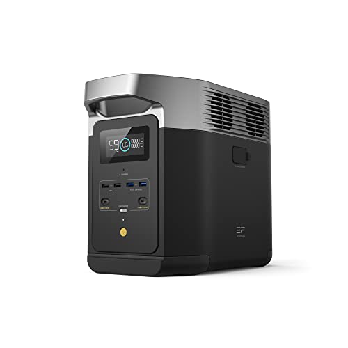 Portable Power Station DELTA 2, 1024Wh LiFePO4 (LFP) Battery, 1800W AC/100W USB-C Output, Solar Generator