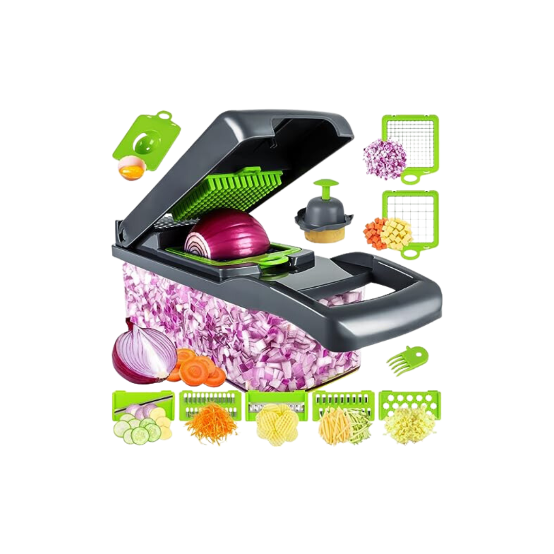 Vegetable Chopper, Pro Onion Chopper, Multifunctional 13 in 1 Food Chopper