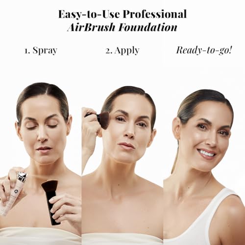 MagicMinerals AirBrush Foundation - 2pc Set with Airbrush Foundation and Kabuki Brush