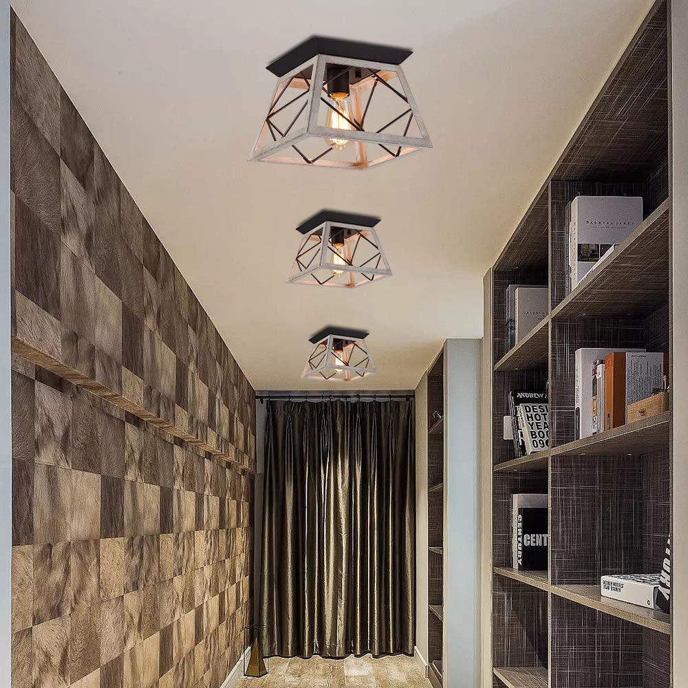Farmhouse Ceiling Light Fixture Flush Mount