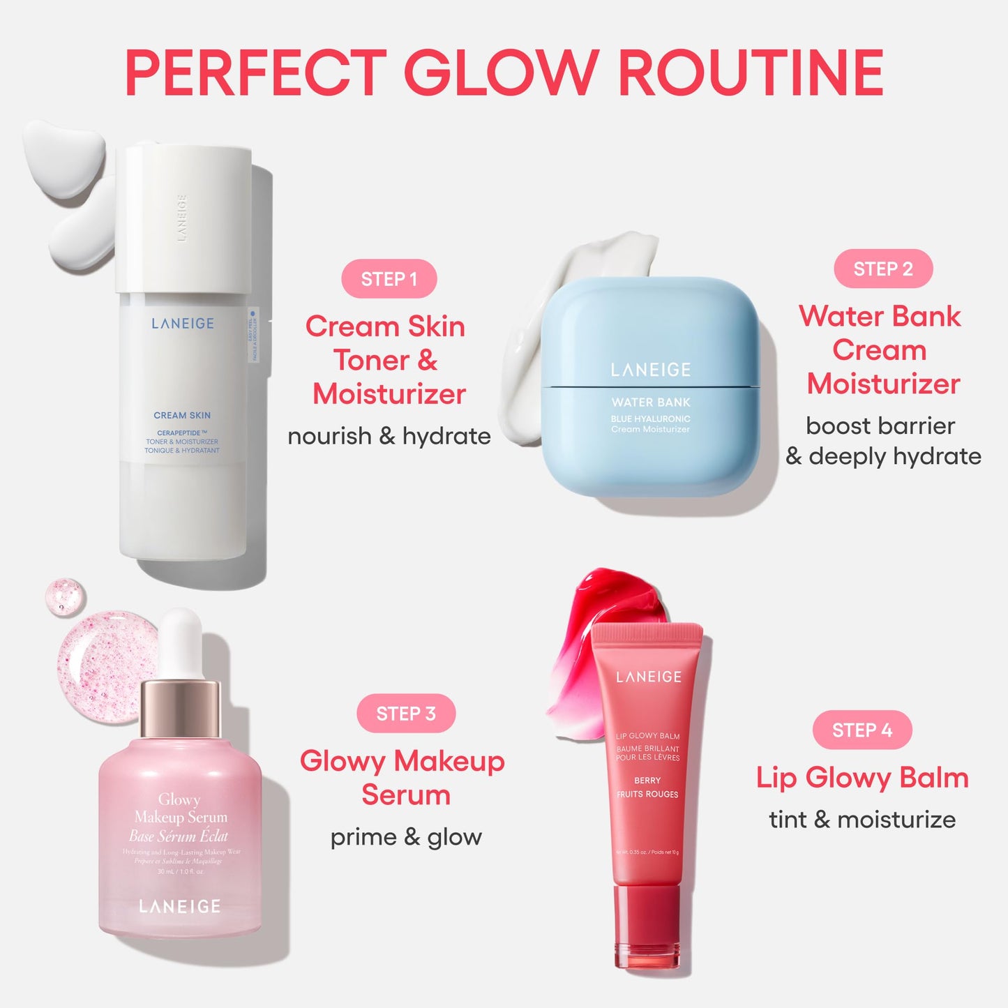 LANEIGE Glowy Makeup Serum: Makeup Primer, Hydrating Face Serum
