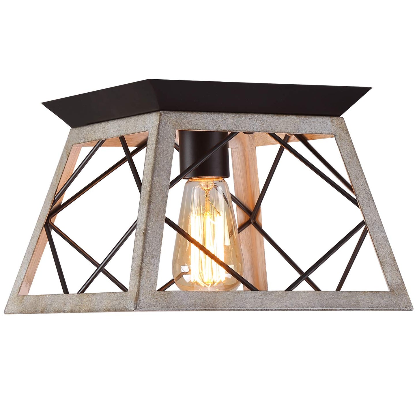 Farmhouse Ceiling Light Fixture Flush Mount