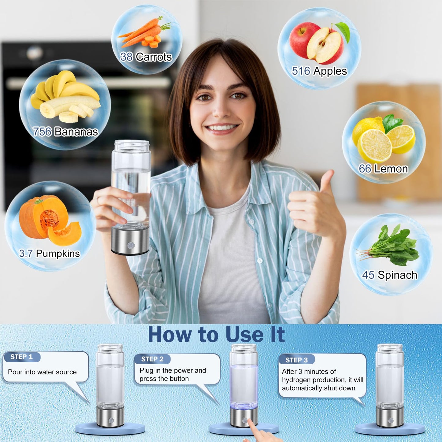 Hydrogen Water Bottle
