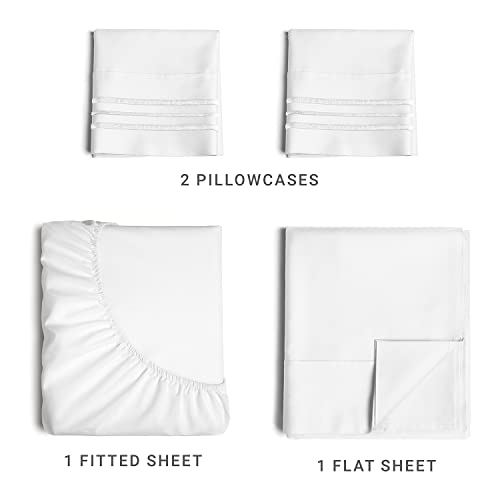 King Size 4 Piece Bedding Sheet Set (129K 4+ Star Reviews)