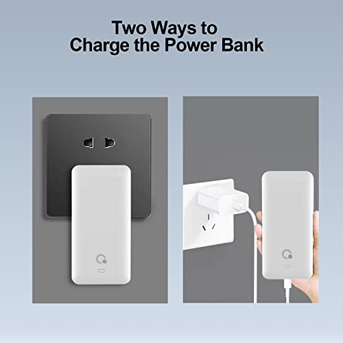 Ultra Slim Portable Charger, 4 Outputs, Dual Input