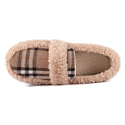 Women's Plaid Slippers with Memory Foam