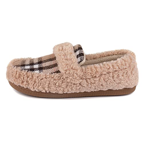Women's Plaid Slippers with Memory Foam