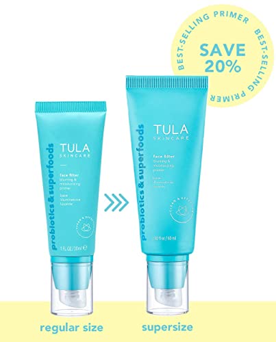 TULA Skin Care Supersize Face Filter Blurring and Moisturizing Primer