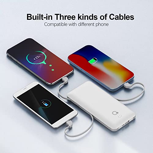 Ultra Slim Portable Charger, 4 Outputs, Dual Input