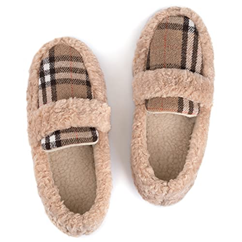 Women's Plaid Slippers with Memory Foam