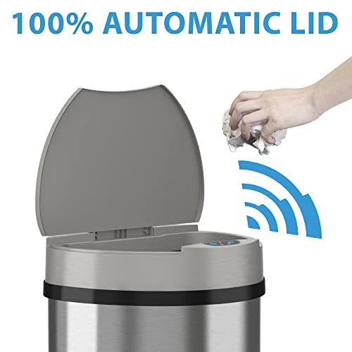 Touchless Automatic Garbage Bin - 13 Gallon