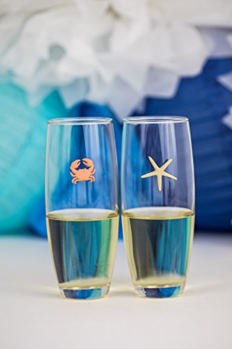 Magnetic Beach Wine Charms - Set of 6