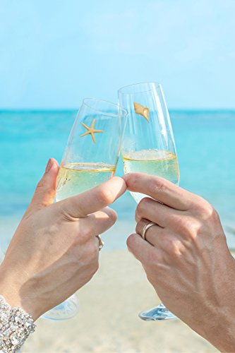 Magnetic Beach Wine Charms - Set of 6