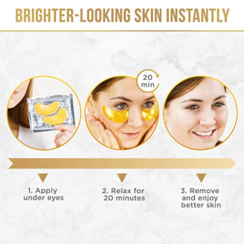 24K Gold Eye Masks – 20 Pairs