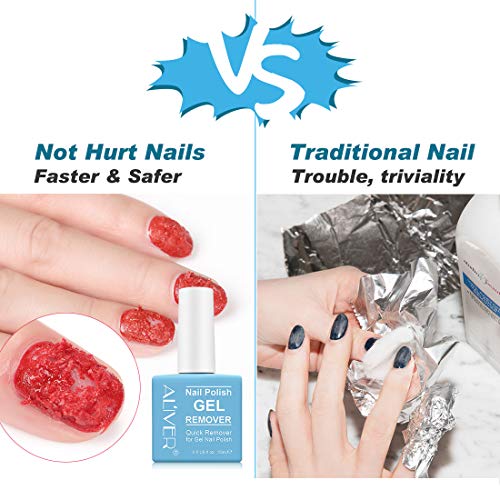 Gel Nail Polish Remover, 2-3 Minutes Quick & Easy Nail Polish Remover