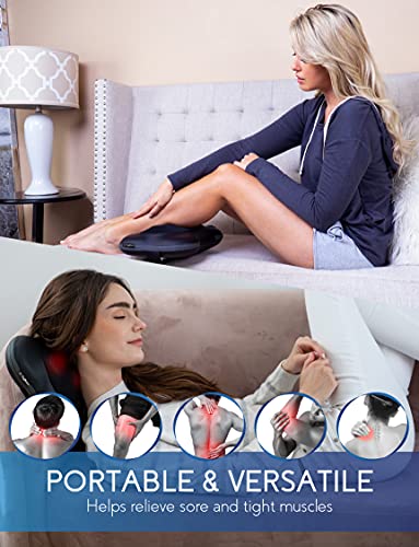 Shiatsu Back and Neck Massager - Cordless/Rechargeable