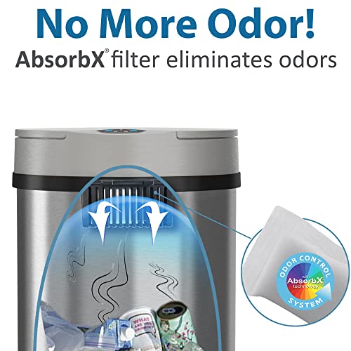 Touchless Automatic Garbage Bin - 13 Gallon