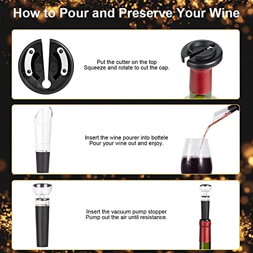 Electric Wine Bottle Opener Set