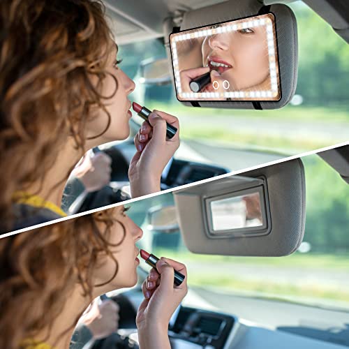 Sun Visor Vanity Mirror with 3 Light Modes