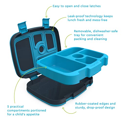 Bentgo® Kids Prints Leak-Proof, 5-Compartment Bento-Style Kids Lunch Box