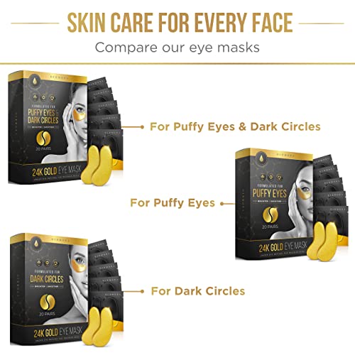 24K Gold Eye Masks – 20 Pairs