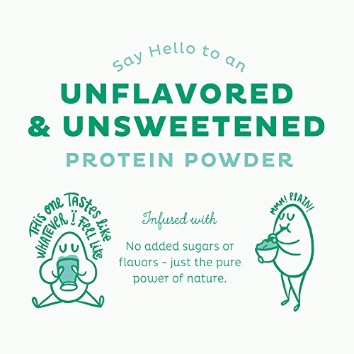 KOS Vegan Protein Powder, Unflavored & Unsweetened