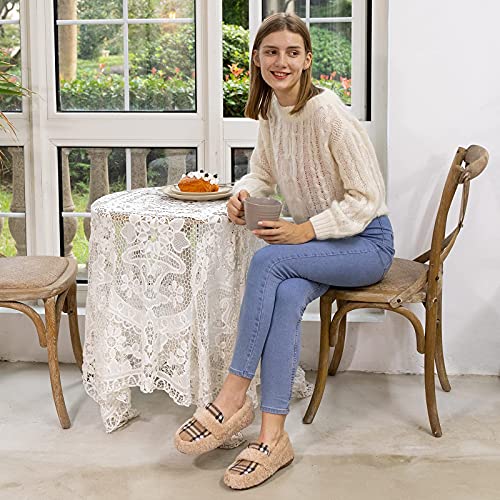 Women's Plaid Slippers with Memory Foam