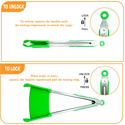 2 in 1 Kitchen Spatula & Tongs