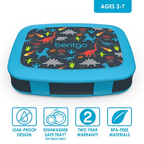 Bentgo® Kids Prints Leak-Proof, 5-Compartment Bento-Style Kids Lunch Box