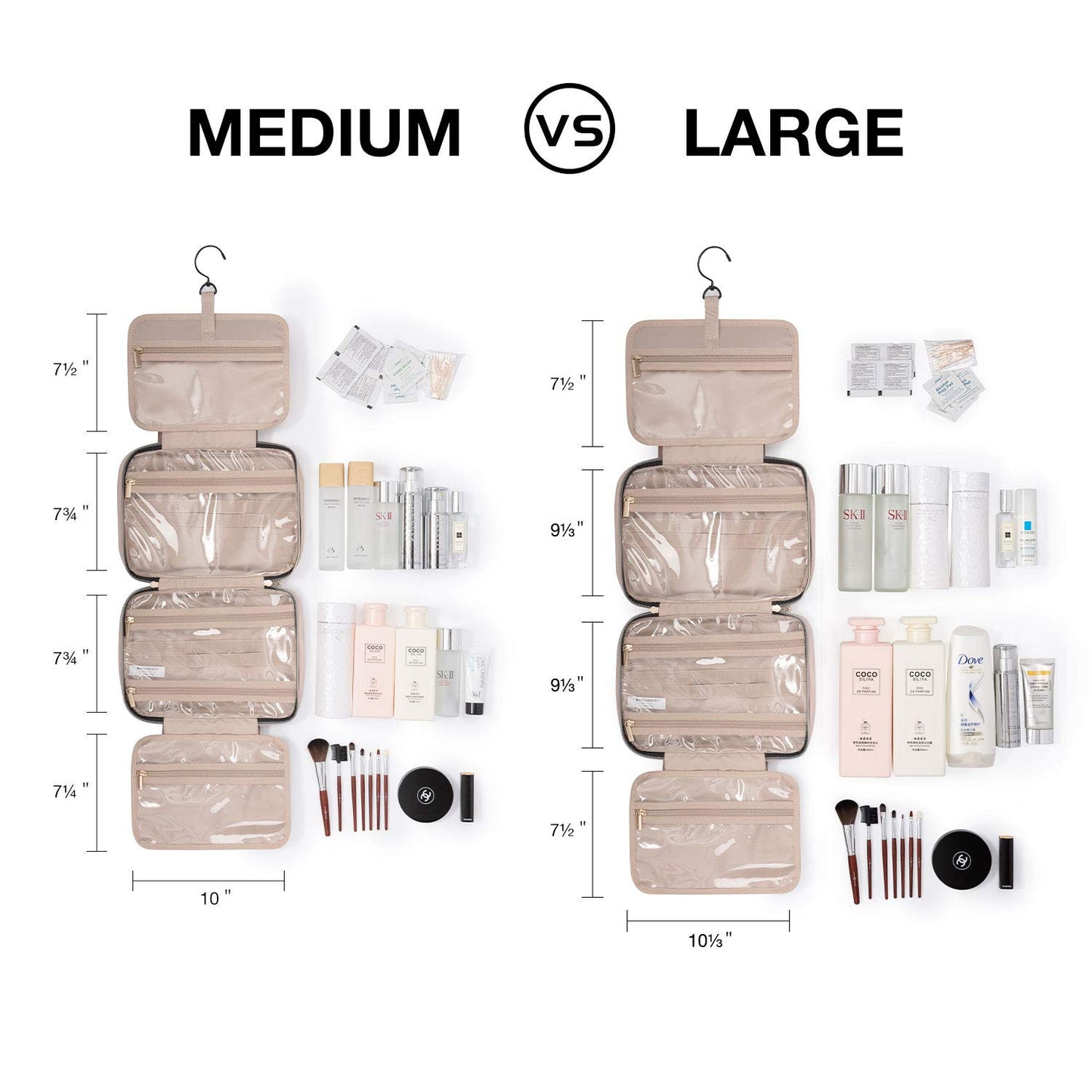 Toiletry Bag Travel Bag with Hanging Hook