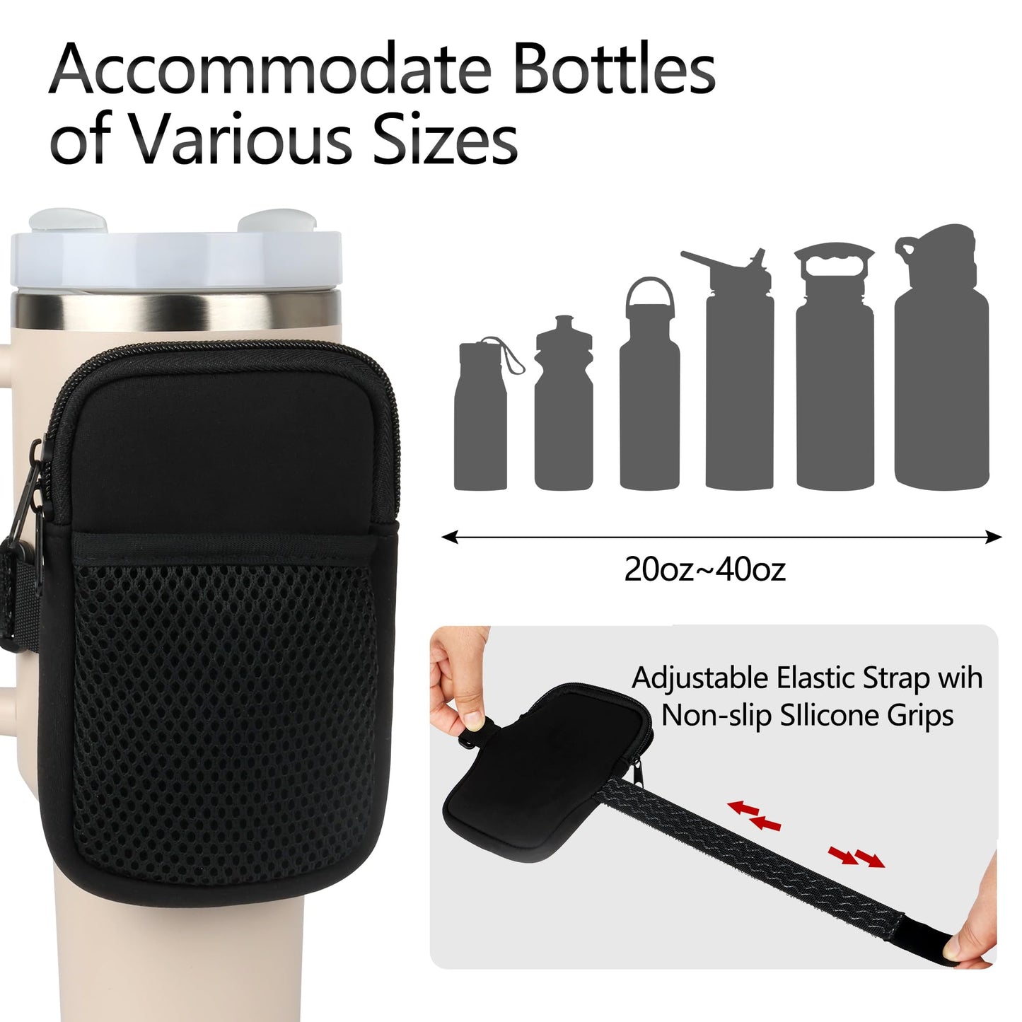 Water Bottle Pouch for Stanley Cup
