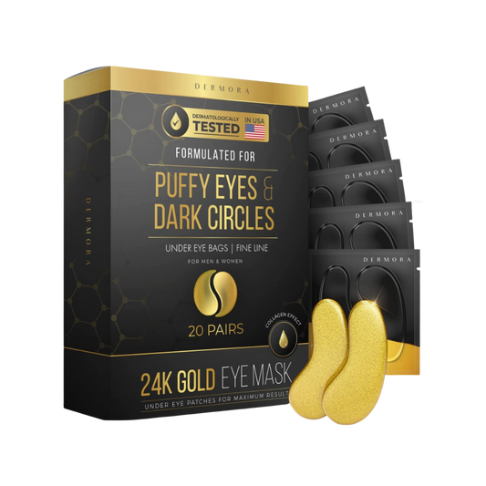 24K Gold Eye Masks – 20 Pairs