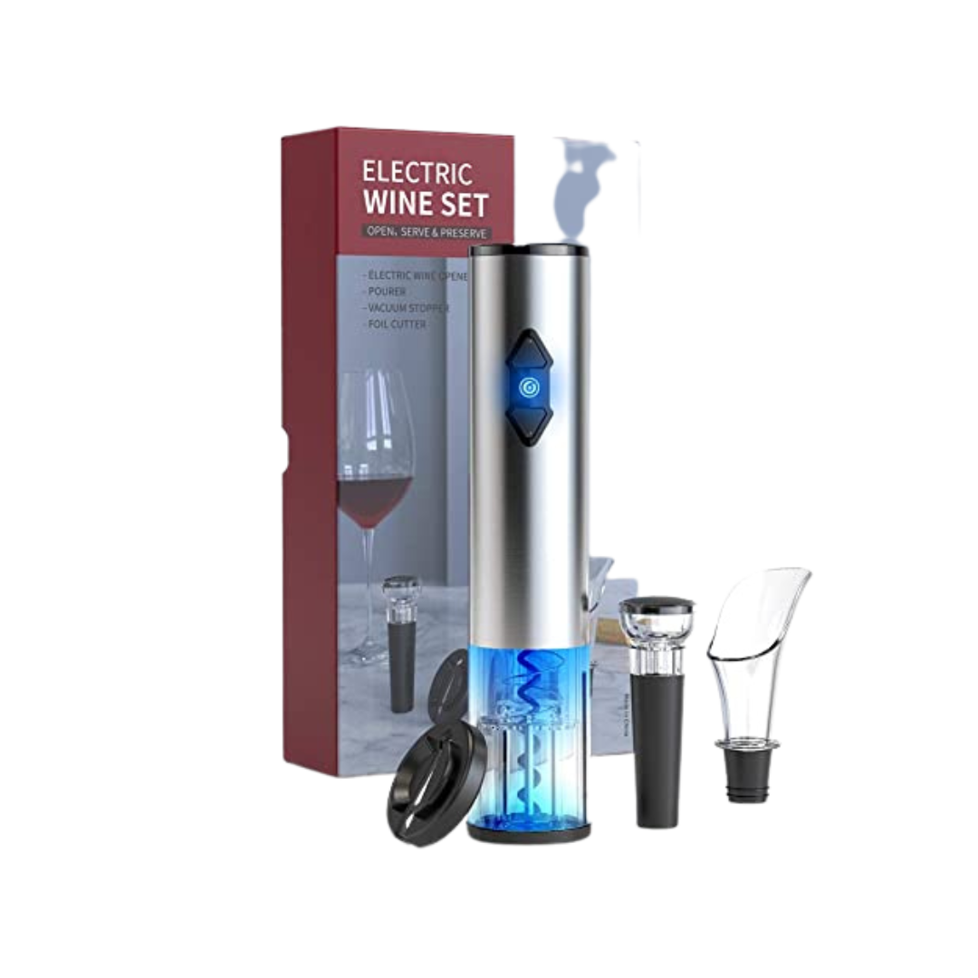 Electric Wine Bottle Opener Set