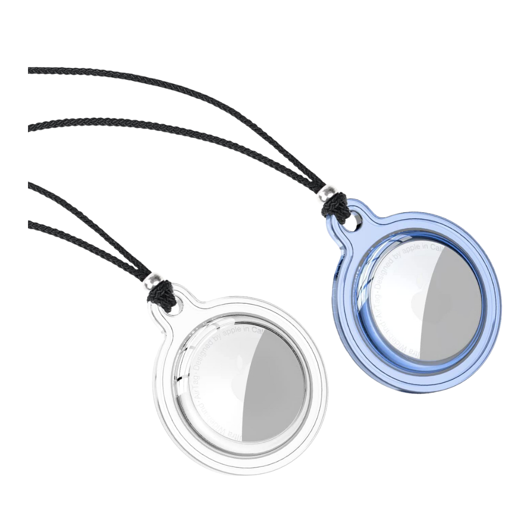 Silcone Case for AirTag Necklace Holder - 2 Pack
