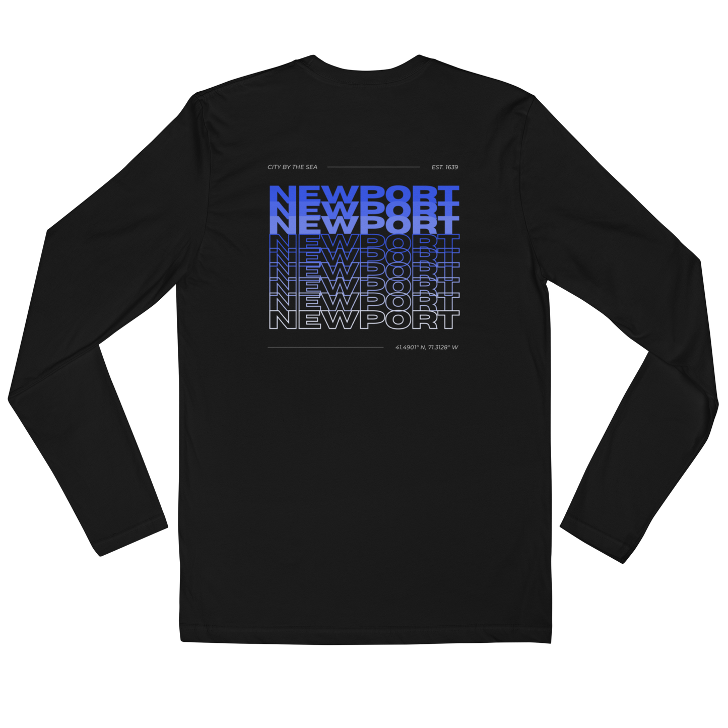 City by the Sea L/S Fitted Crew (Unisex)