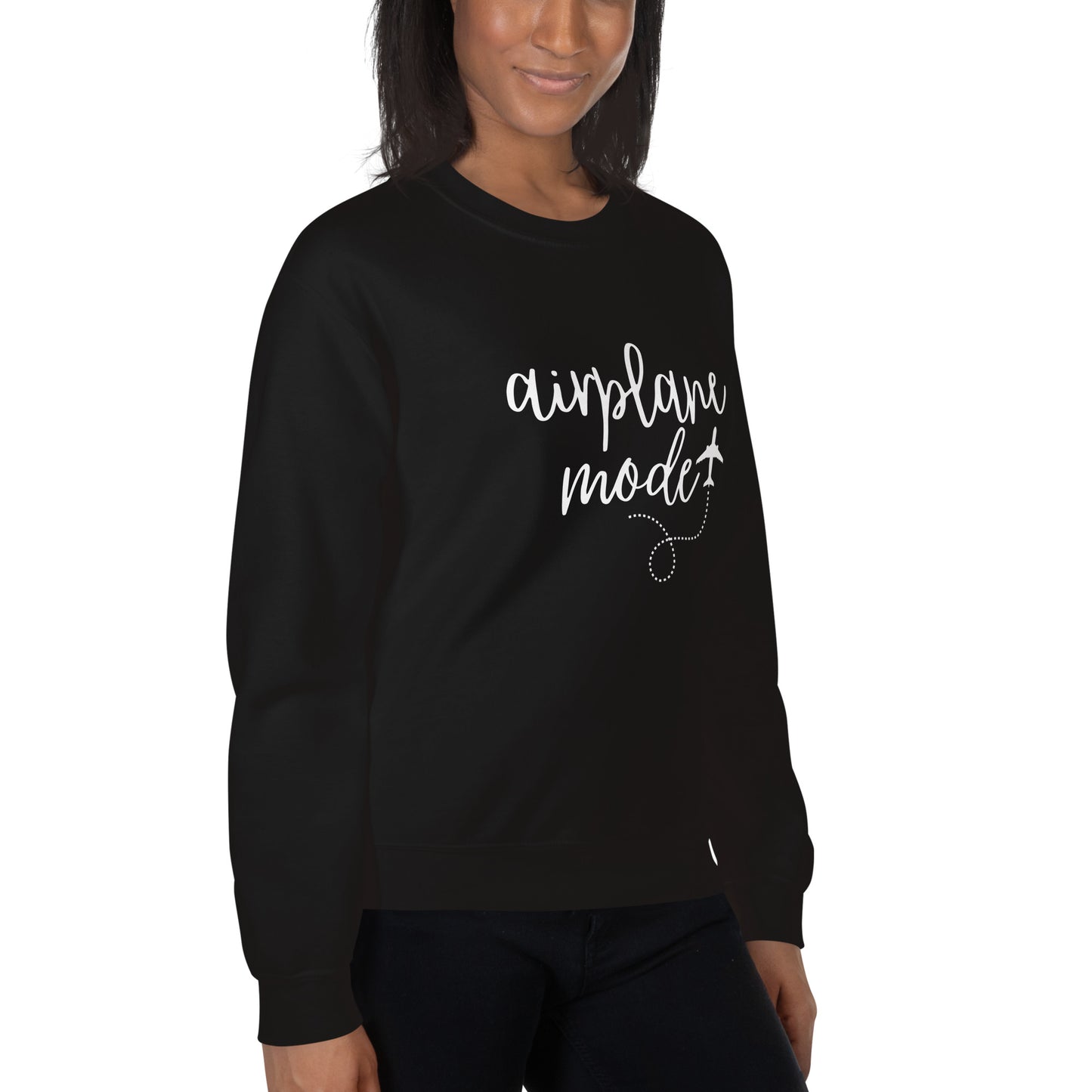 Airplane Mode Crewneck Sweatshirt (Unisex)