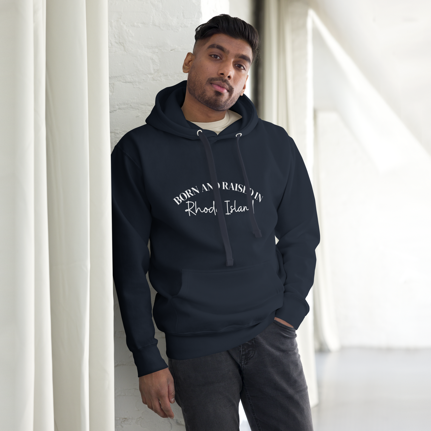Born & Raised in RI Hoodie (Unisex)