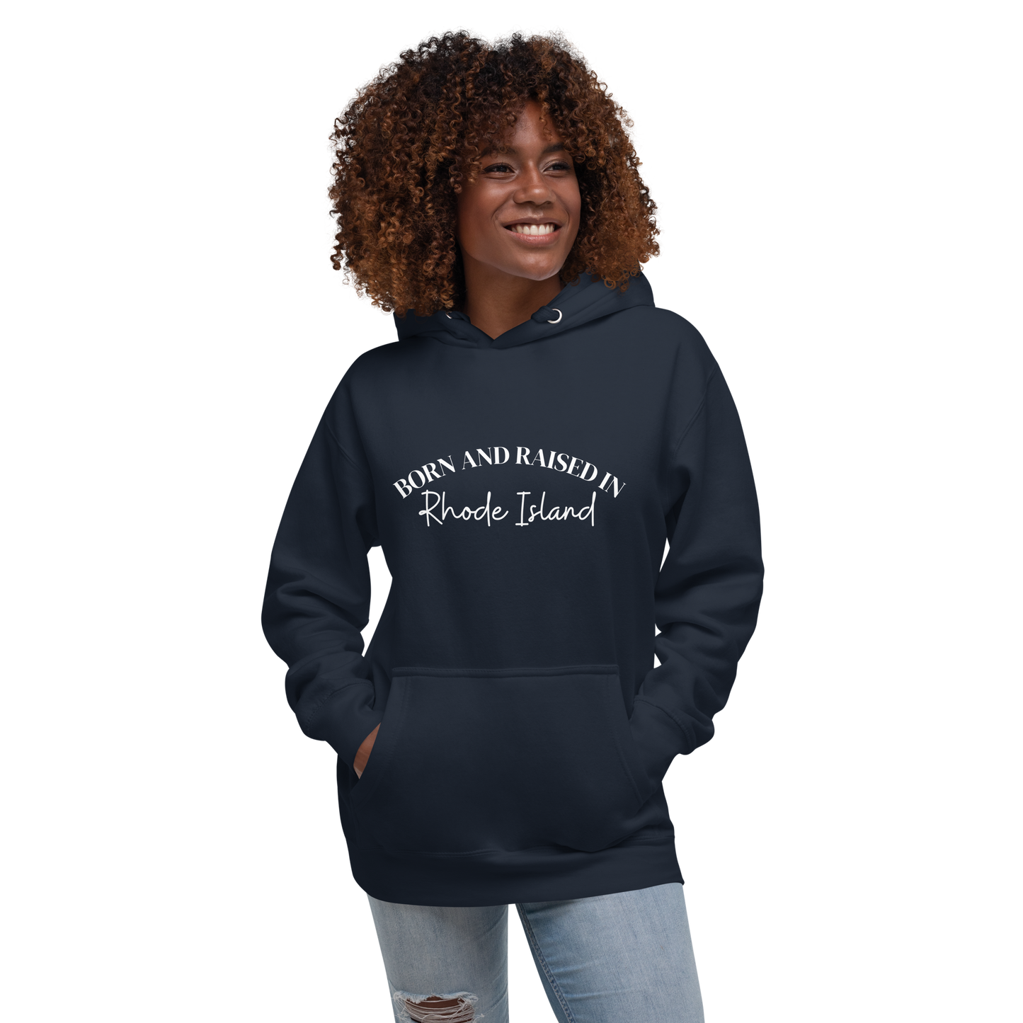 Born & Raised in RI Hoodie (Unisex)