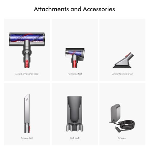 Dyson V8 Plus Cordless Vacuum, Silver/Nickel