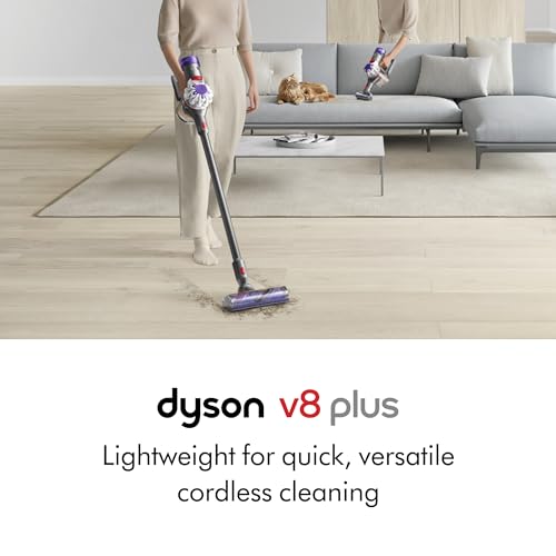 Dyson V8 Plus Cordless Vacuum, Silver/Nickel