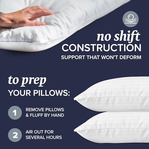 Beckham Hotel Collection Bed Pillows Standard / Queen Size Set of 2