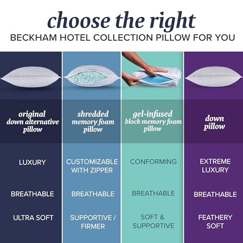 Beckham Hotel Collection Bed Pillows Standard / Queen Size Set of 2