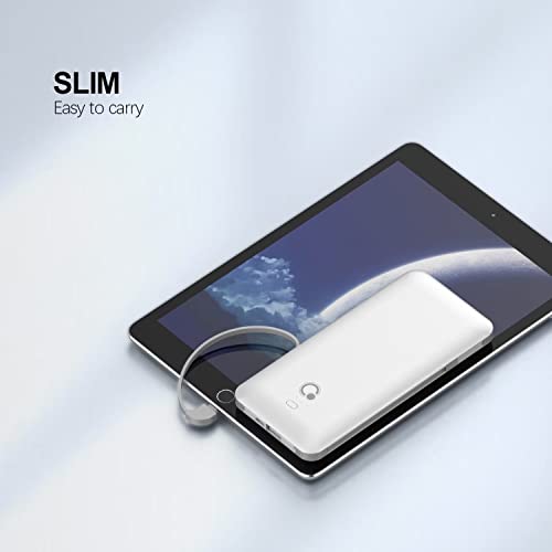 Ultra Slim Portable Charger, 4 Outputs, Dual Input