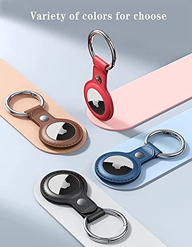 Air Tag Keychain - 4 Pack Protective Leather