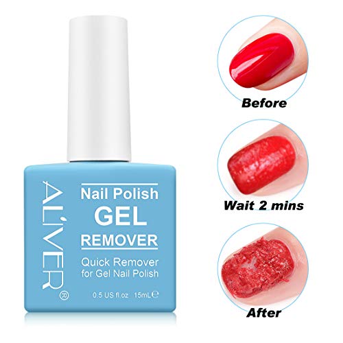 Gel Nail Polish Remover, 2-3 Minutes Quick & Easy Nail Polish Remover
