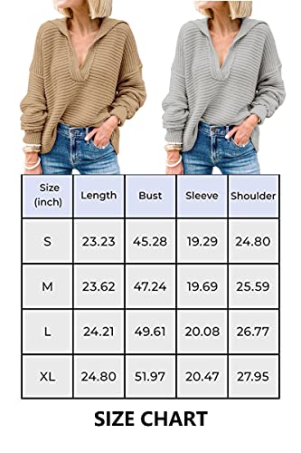 Women's V Neck Oversized Sweaters