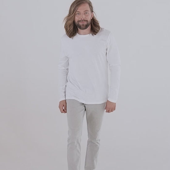 Men's Fitted Long Sleeve Shirt Next Level 3601.mp4